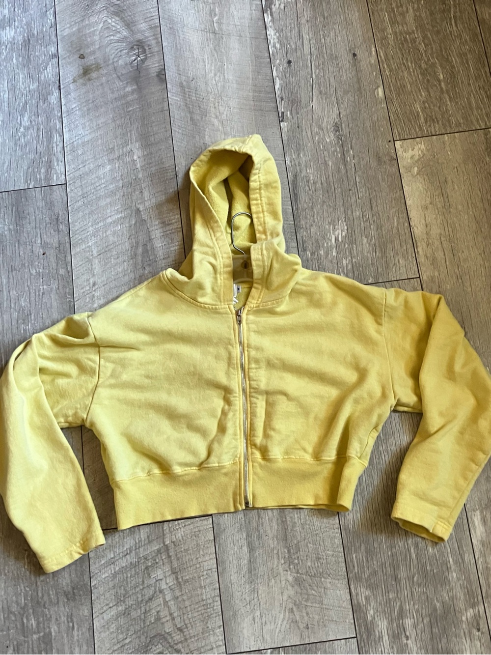 Moda Intl y2k cropped hoodie